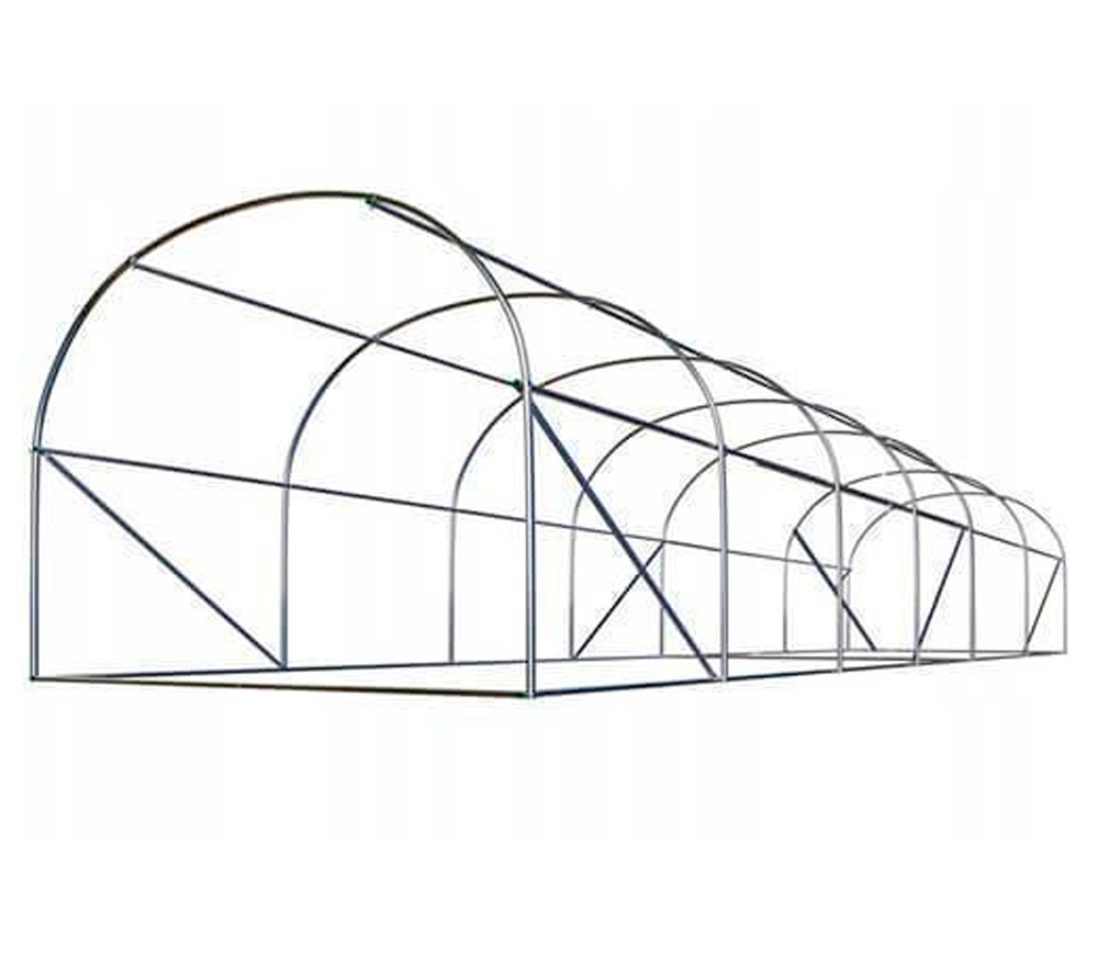 Теплица арочная TEHNO-MS 8x3x2 м 24м² Зелёная photo 0