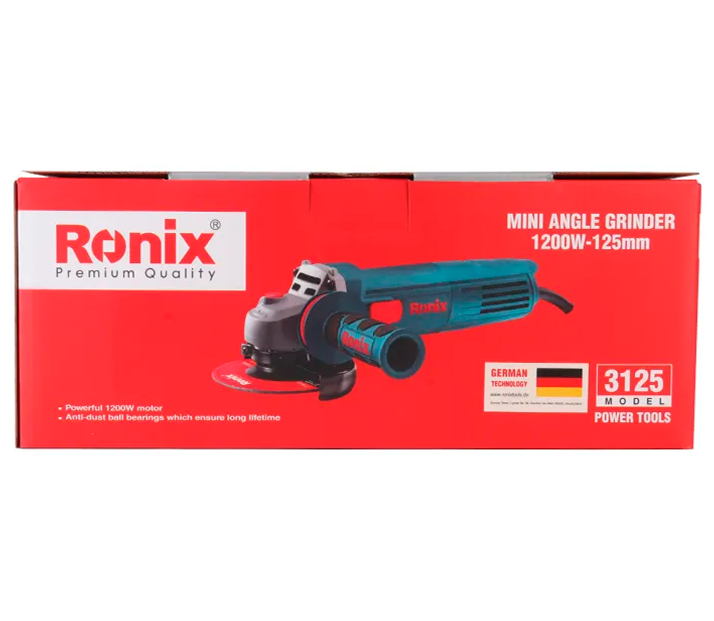 Угловая шлифмашина RONIX 3125 1200вт 125мм photo 6