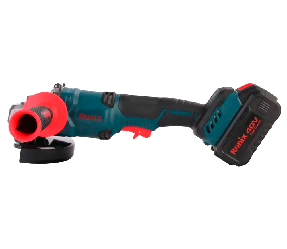 Угловая шлифмашина аккумуляторная RONIX 8901-40V 125мм 40В 2Ач photo 0
