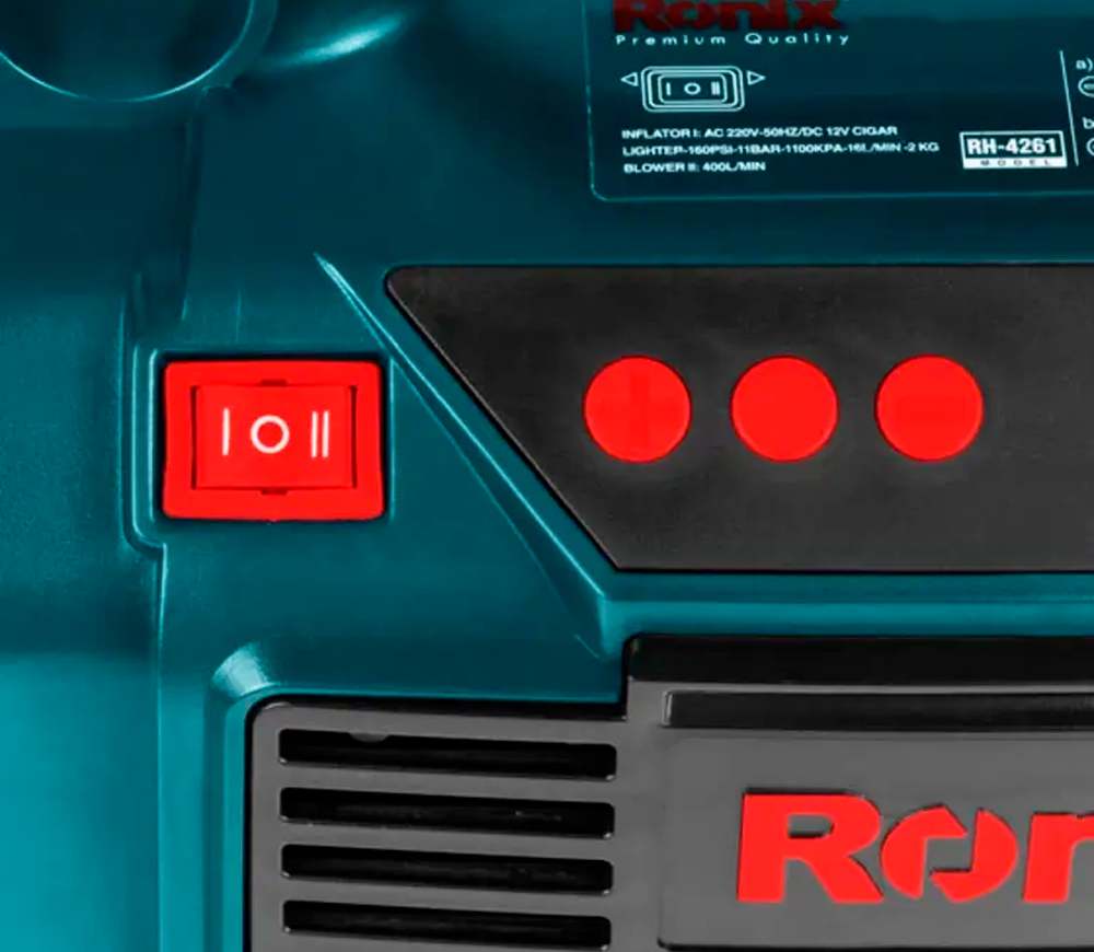 Compresor auto RONIX RH-4261 11bar 360l/min 12/220V photo 2