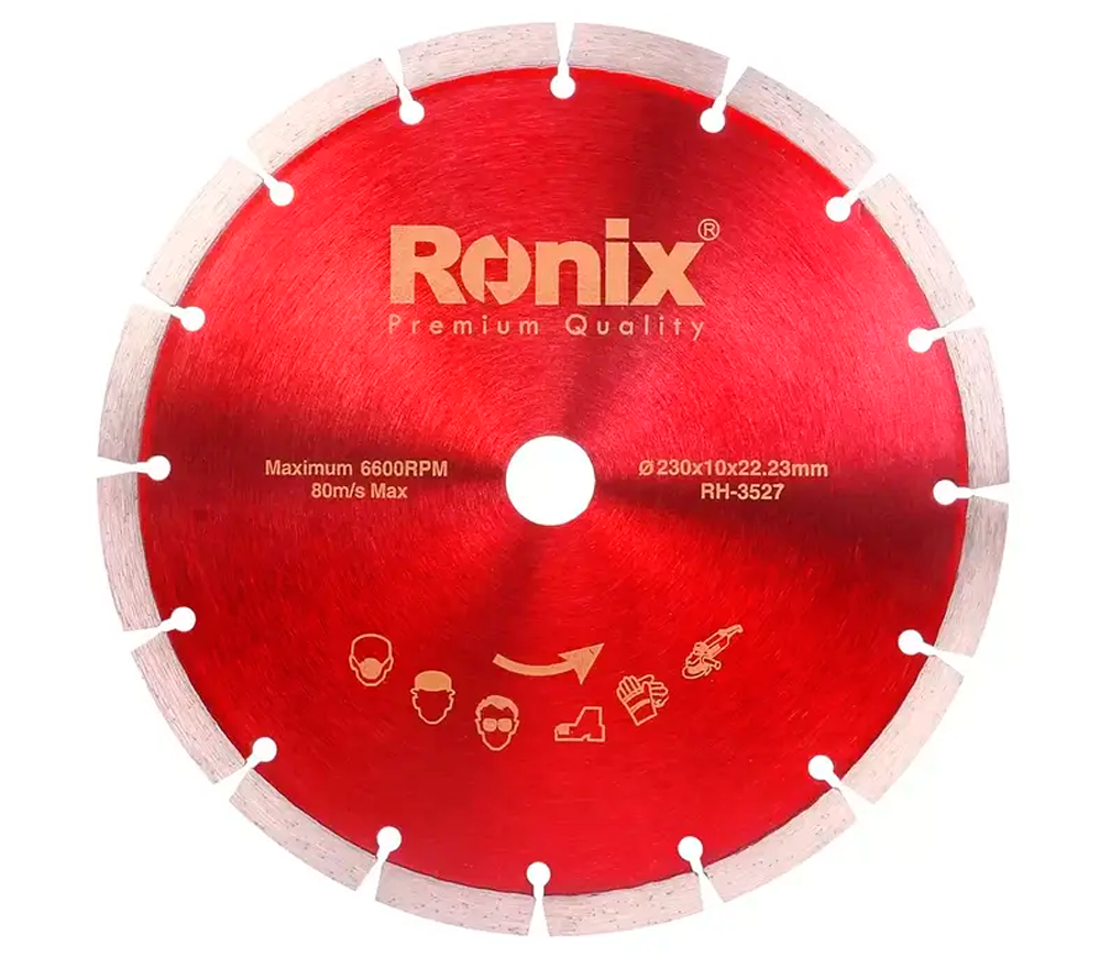 Алмазный отрезной диск RONIX RH-3527 230мм Сегментированный Керамика/Мрамор/Гранит photo