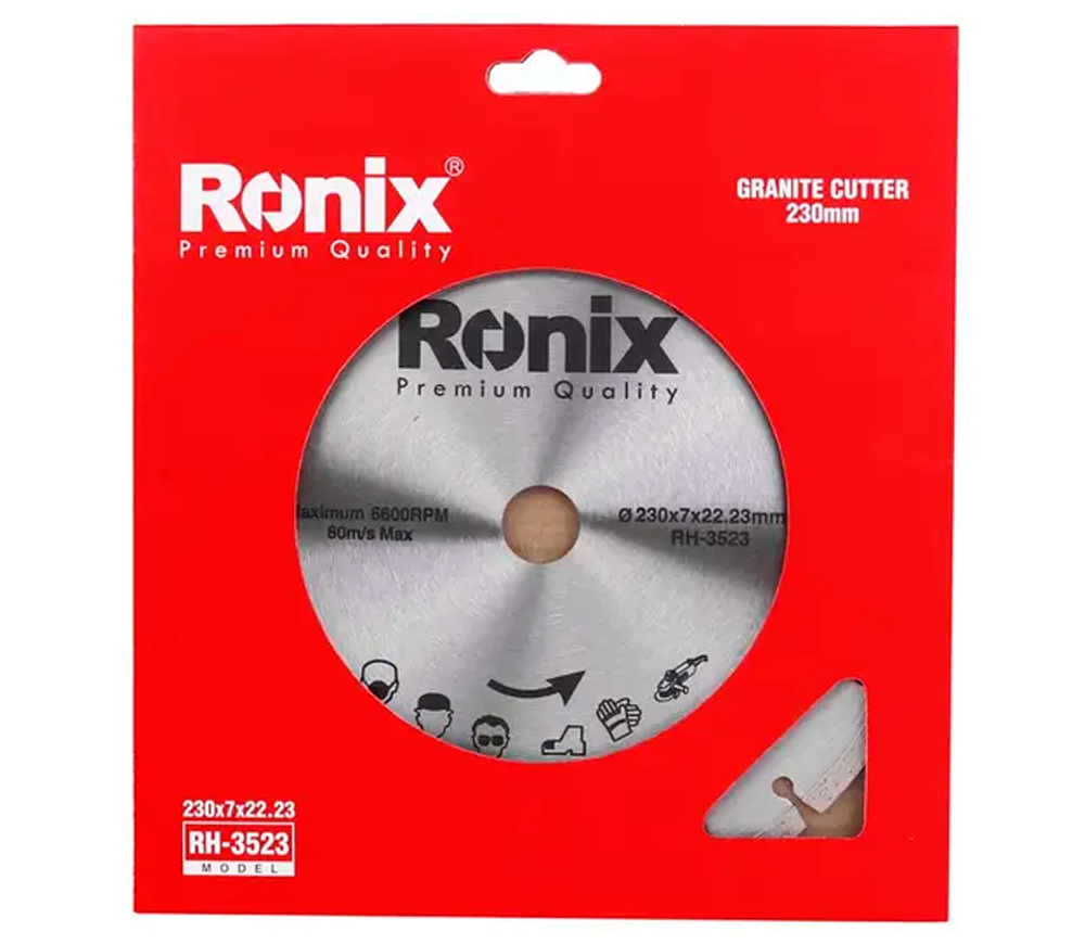 Алмазный отрезной диск RONIX RH-3523 230мм Сегментированный Керамика/Мрамор/Гранит photo 1