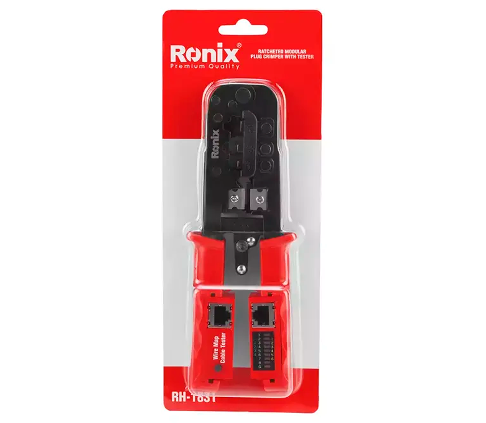 Клещи обжимные + тестер RONIX RH-1831 RJ11/RJ12/RJ45 photo 5