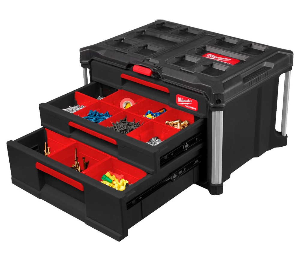 Sertar cu compartimente detașabile MILWAUKEE PACKOUT 2+1 Plastic photo 3