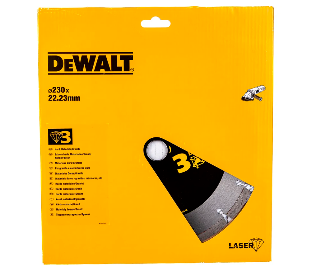 Алмазный отрезной диск DEWALT DT3763 230мм Сегментированный Мрамор/Гранит photo 2