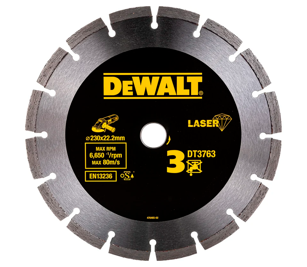 Алмазный отрезной диск DEWALT DT3763 230мм Сегментированный Мрамор/Гранит photo