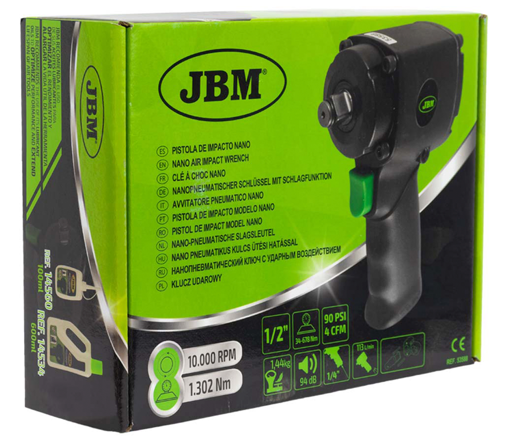 Mașină de înșurubat cu impact pneumatică JBM-53588 1302Nm 10000rot/min photo 6