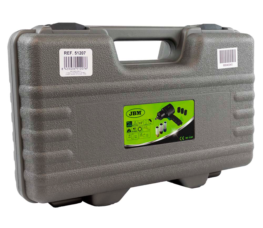 Set mașină de înșurubat cu impact pneumatică JBM-51207 1756Nm 7000rot/min photo 6