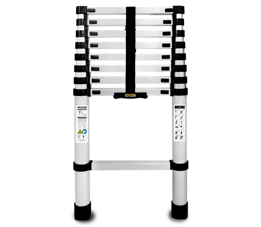 Лестница телескопическая DRABEST DR-ST-TELE-2,6-HOME 2.6м 125kg photo