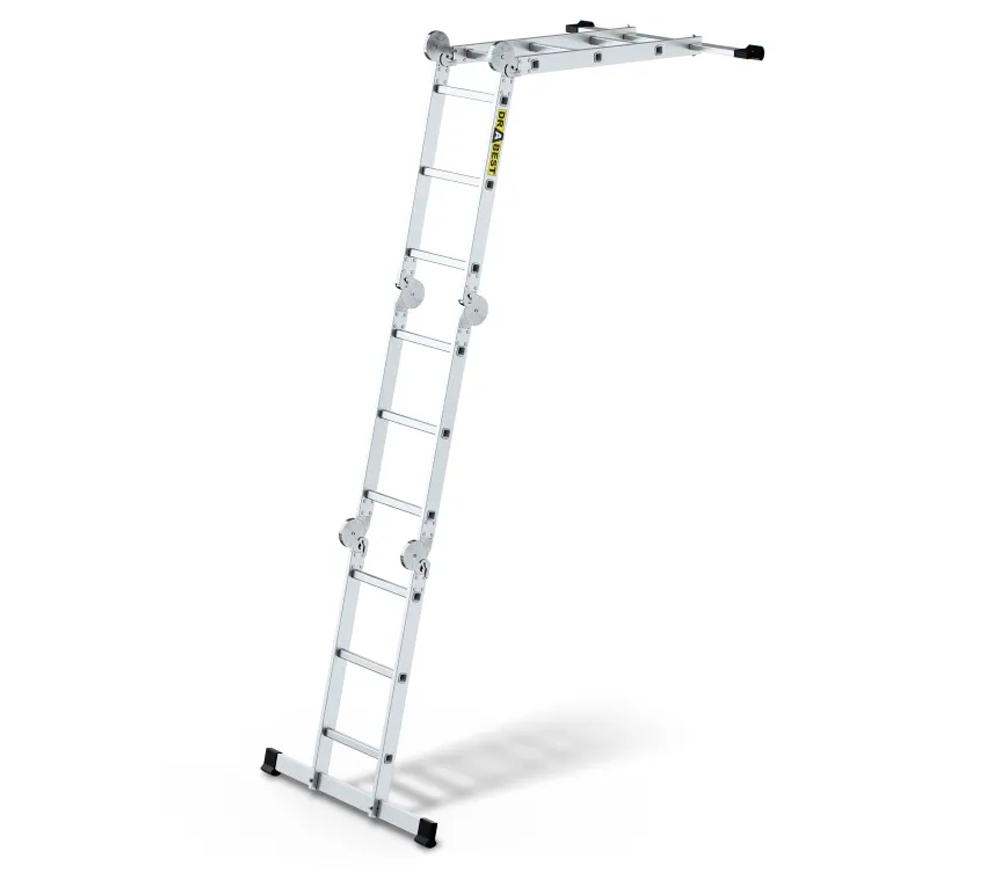 Лестница трансформер DRABEST DR-AL-DU-4X3-PRO+POD 3.45м 150kg photo 3
