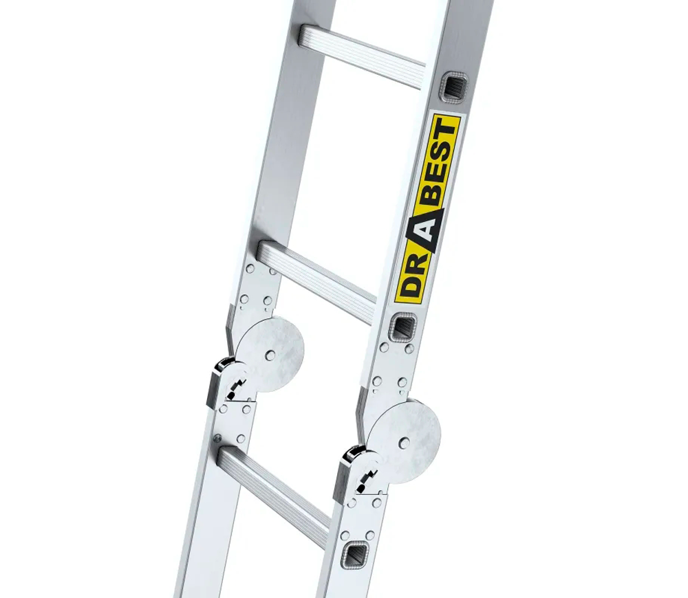 Лестница трансформер DRABEST DR-AL-DU-4X3-PRO+POD 3.45м 150kg photo 6