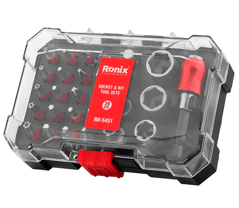 Набор 29 бит и головок RONIX RH-5451 SL/PH/PZ/Hex/Torx 25/65мм photo 0
