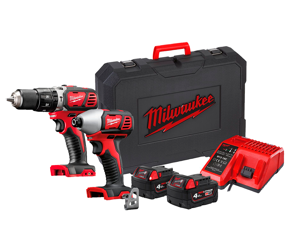 Набор аккумуляторных инструментов MILWAUKEE M18 BPP2C-402C photo