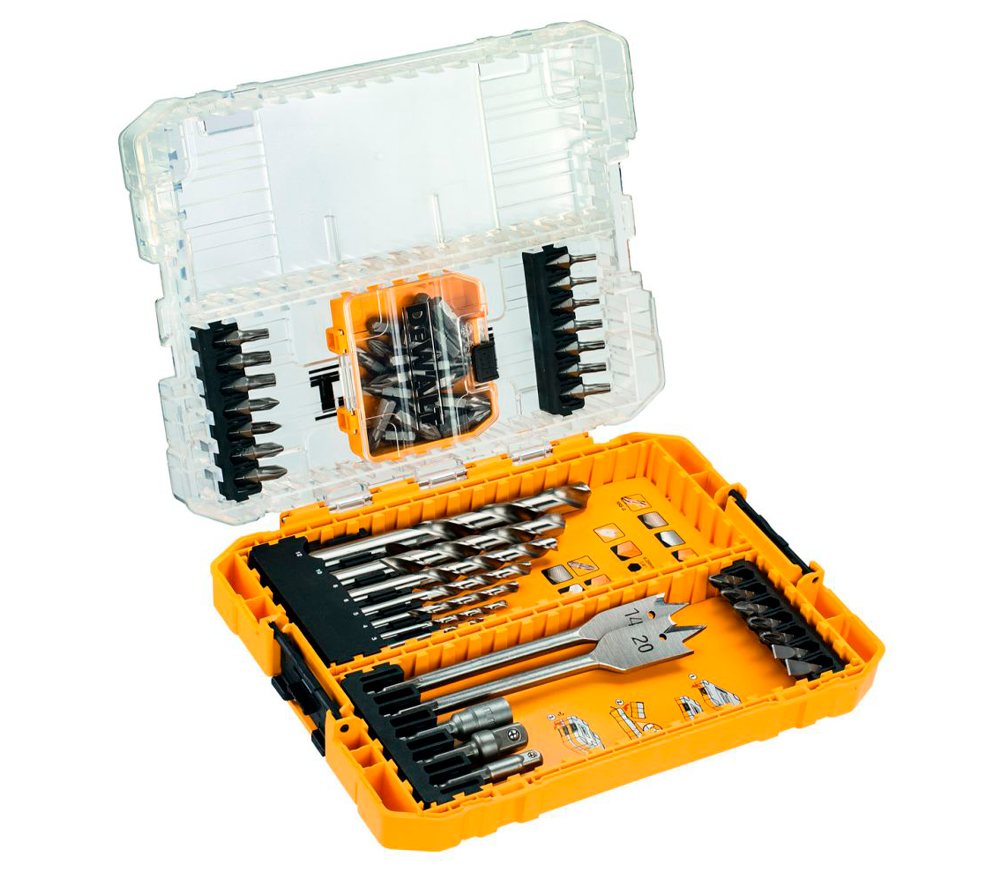 Набор сверл и бит DEWALT DT70757 3-20мм HSS photo 0