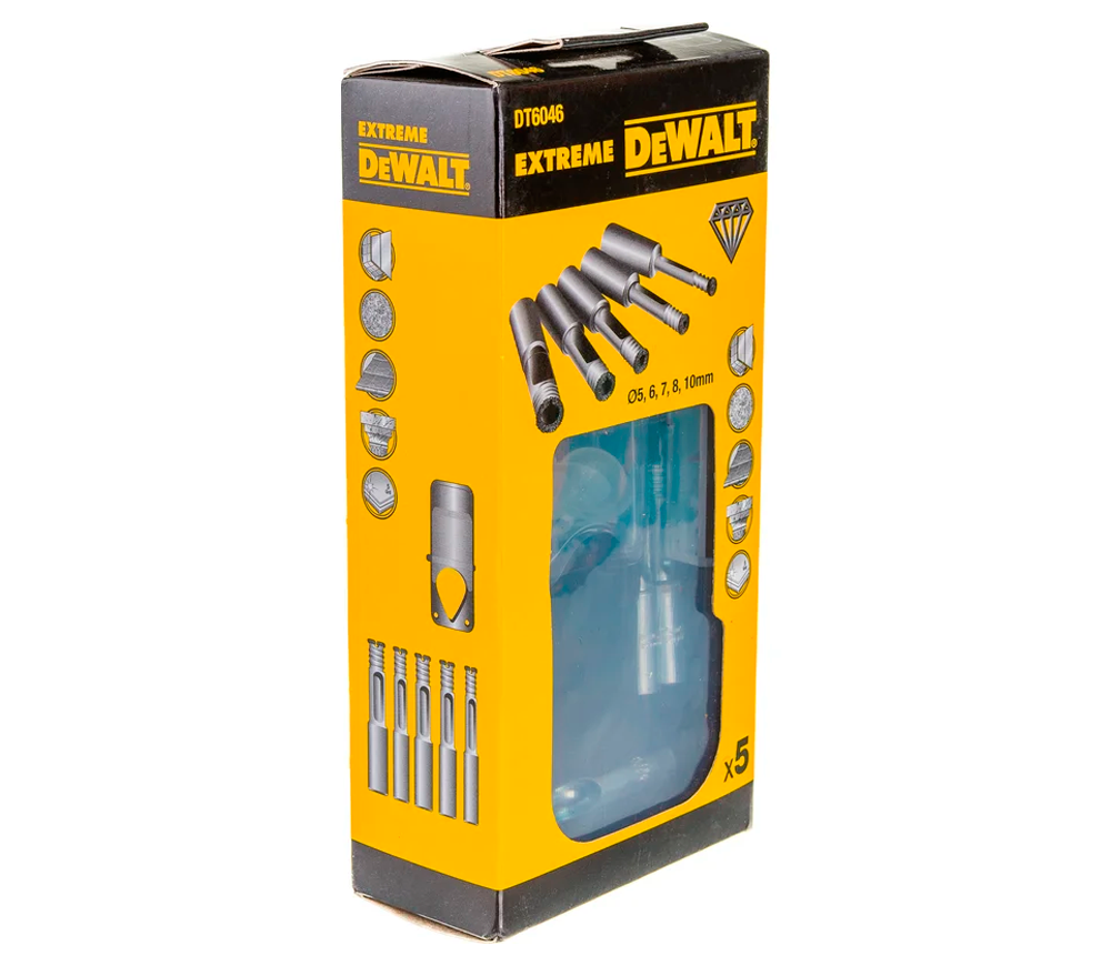 Набор сверл по керамике DEWALT DT6046 5-10мм Алмаз photo 0