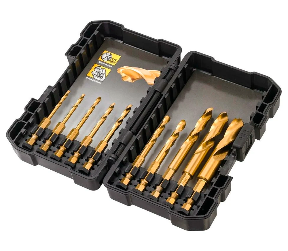 Набор сверл по металлу DEWALT DT50050 3-12мм HSS-TIN photo