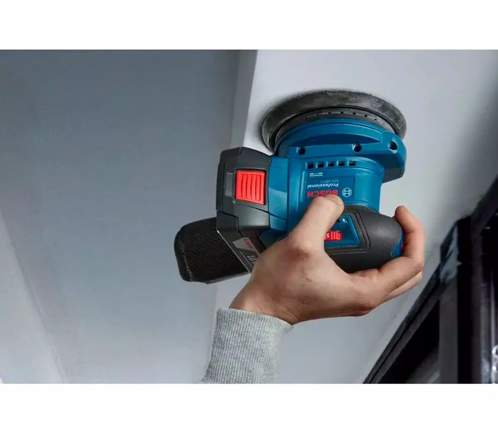 Mașină de șlefuit excentrică fără fir BOSCH GEX 185-LI PROF 125mm 18V 4Ah photo 3