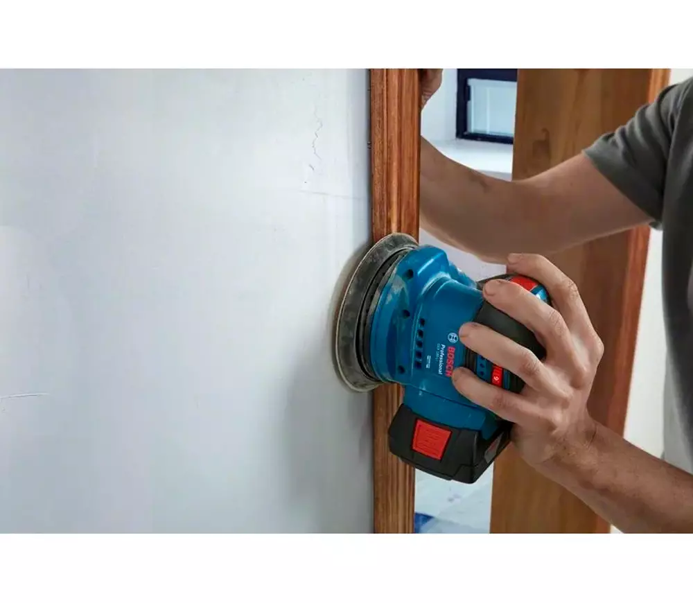 Mașină de șlefuit excentrică fără fir BOSCH GEX 185-LI PROF 125mm 18V 4Ah photo 5