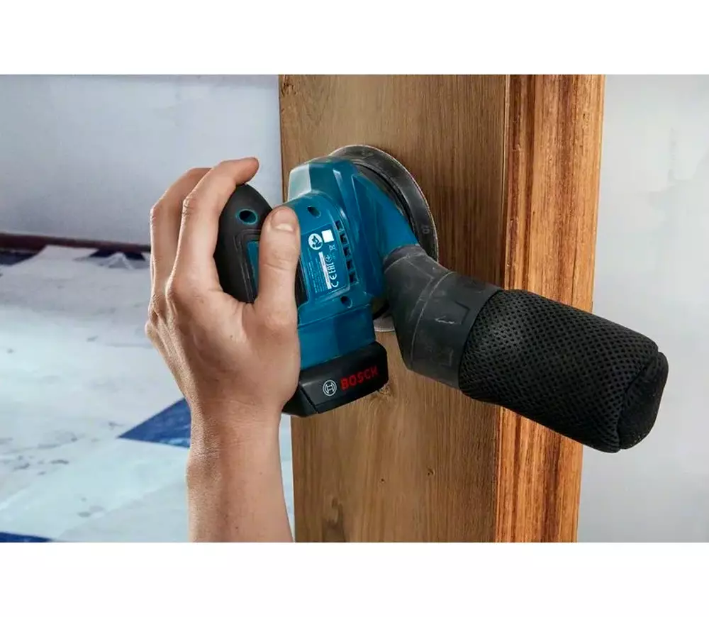 Mașină de șlefuit excentrică fără fir BOSCH GEX 185-LI PROF 125mm 18V 4Ah photo 6