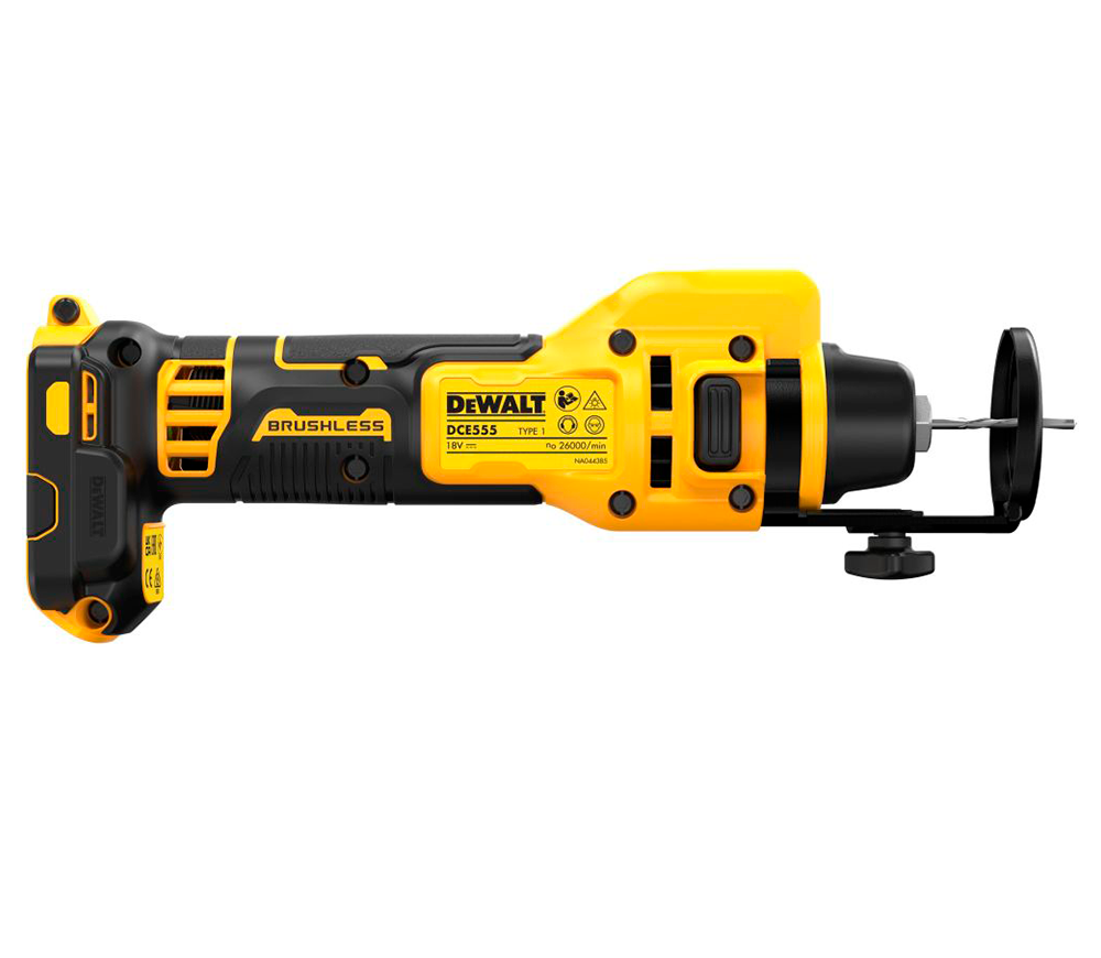 Фрезер аккумуляторный по гипсокартону (без АКБ) DEWALT DCE555N-XJ 6.4мм 18В photo 1