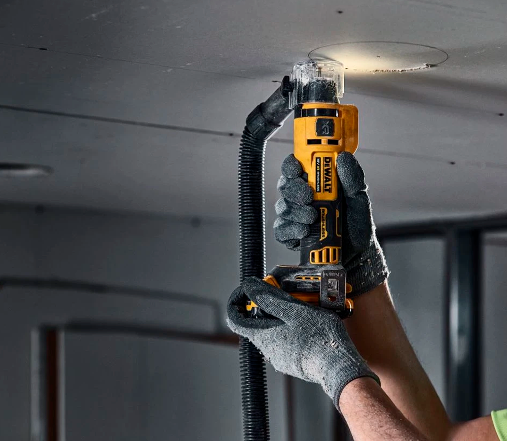 Фрезер аккумуляторный по гипсокартону (без АКБ) DEWALT DCE555N-XJ 6.4мм 18В photo 6