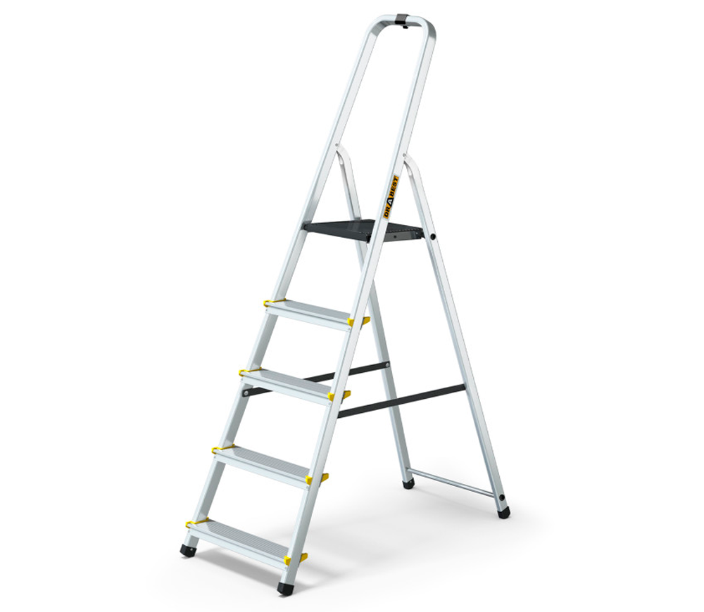 Стремянка DRABEST DR-AL-D5-PRO-Ż+CZ 0.97м 150kg photo