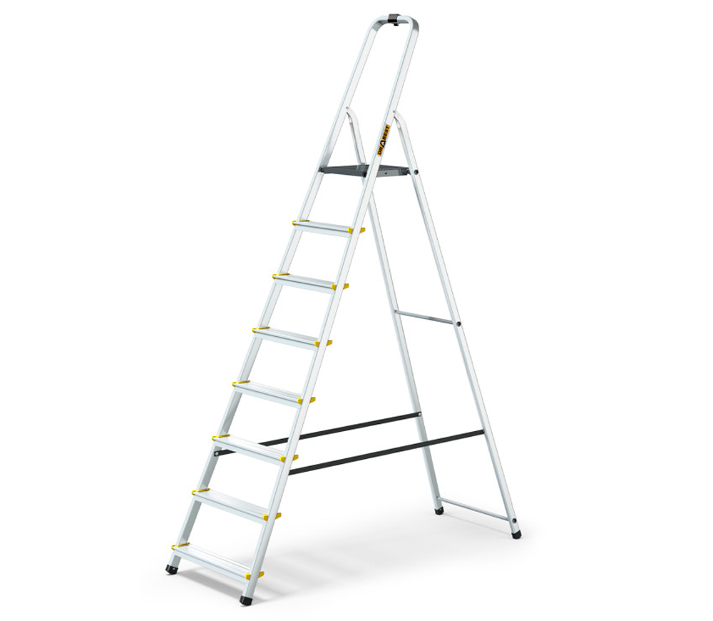 Стремянка DRABEST DR-AL-D8-PRO-Ż+CZ 1.62м 150kg photo