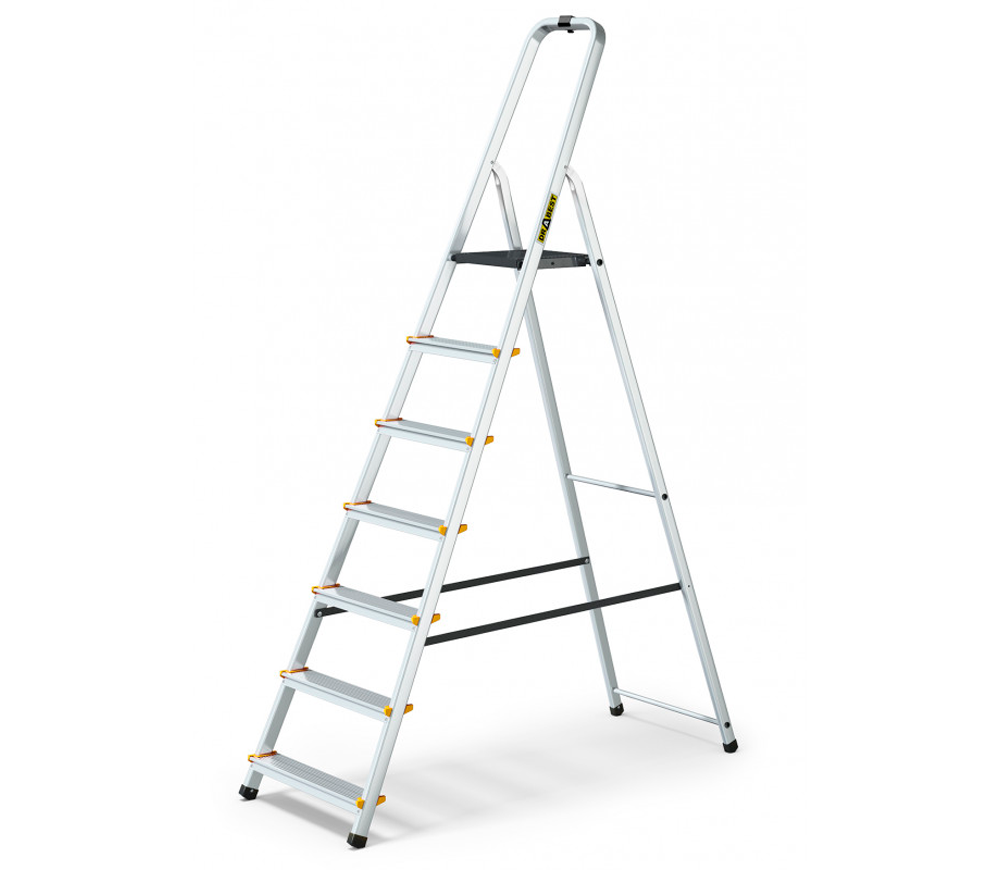 Стремянка DRABEST DR-AL-D7-PRO-Ż+CZ 1.4м 150kg photo