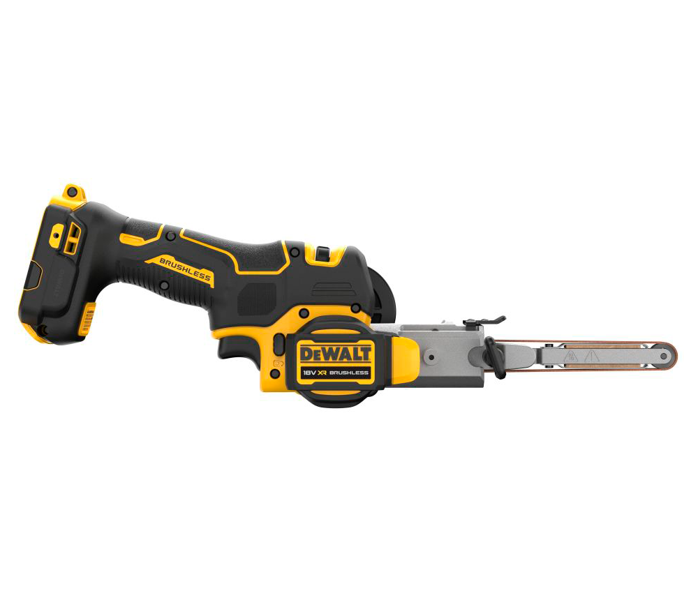 Шлифмашина ленточная аккумуляторная DEWALT DCM200E2T-QW  18В 1.7Ач photo 5