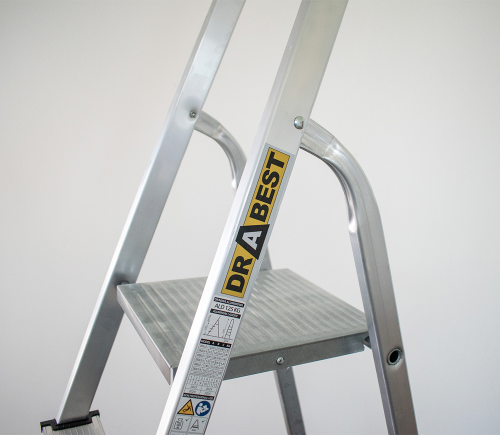 Стремянка DRABEST DR-AL-D5-HOME 0.97м 125kg photo 2