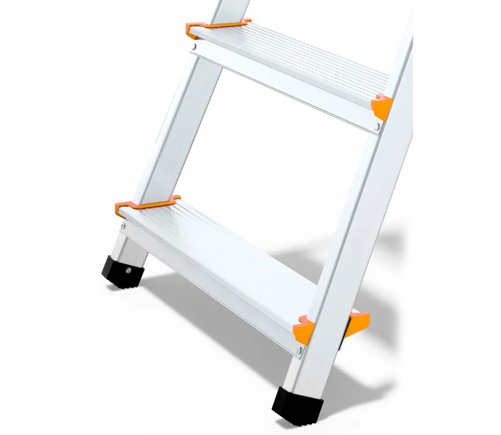Стремянка DRABEST DR-AL-D5-PRO-Ż+CZ 0.97м 150kg photo 3