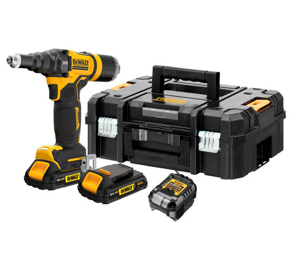 Заклёпочник аккумуляторный DEWALT DCF403D2GT  18В 2Ач photo