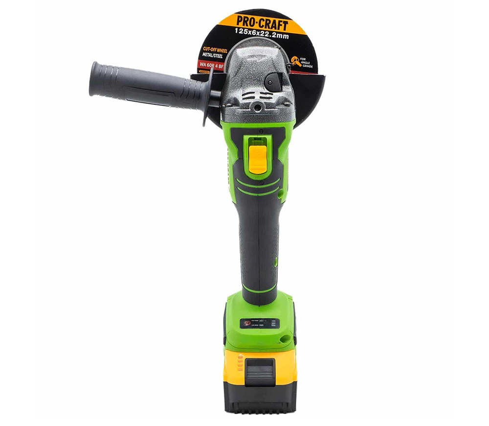 Угловая шлифмашина аккумуляторная ProCraft PWA216 125мм 20В 4Ач photo 2