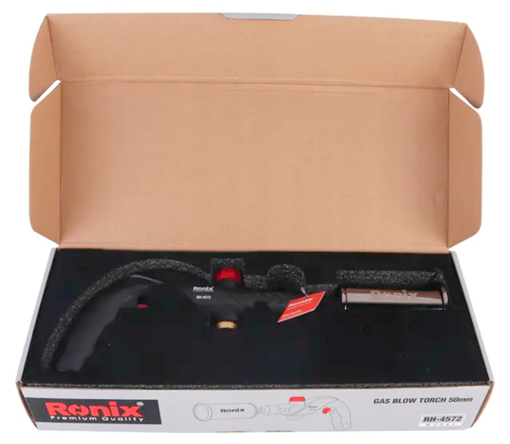 Газовая горелка с пьезоподжигом RONIX RH-4572 1300°C photo 3