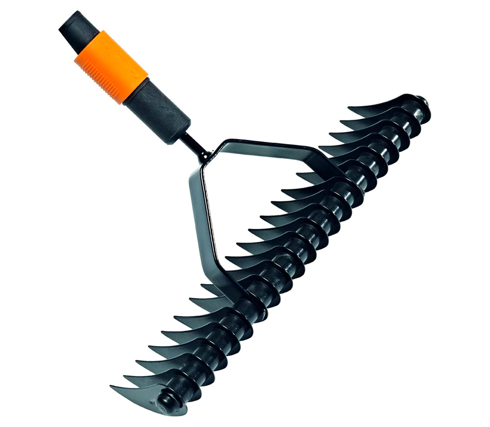 Грабли-аэратор (без черенка) FISKARS QuickFit 360мм 365мм photo