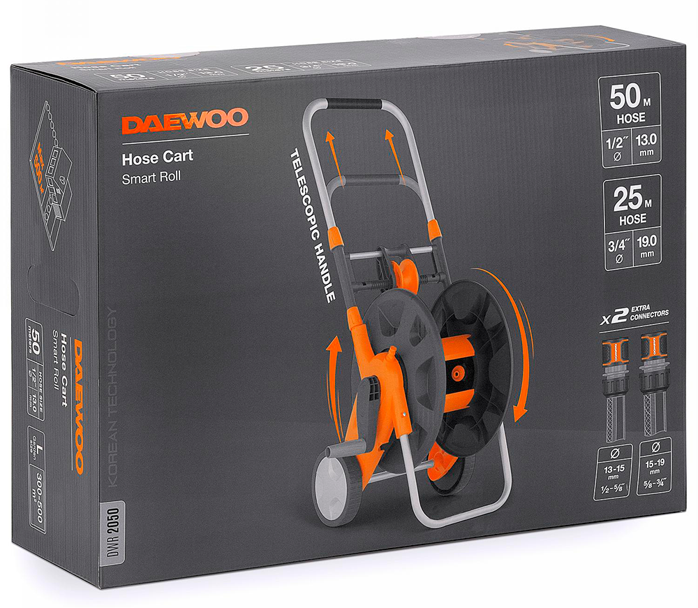 Катушка для шланга DAEWOO DWR 2050 50m 25m photo 5