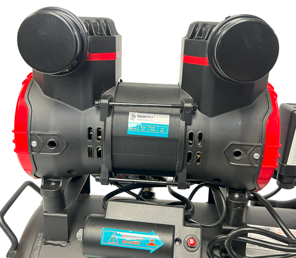 Компрессор безмасляный Demetra DN1500-24 250л/мин 24л photo 1