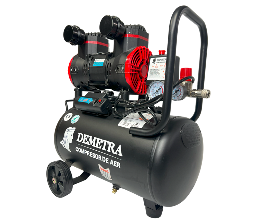 Компрессор безмасляный Demetra DN1500-24 250л/мин 24л photo