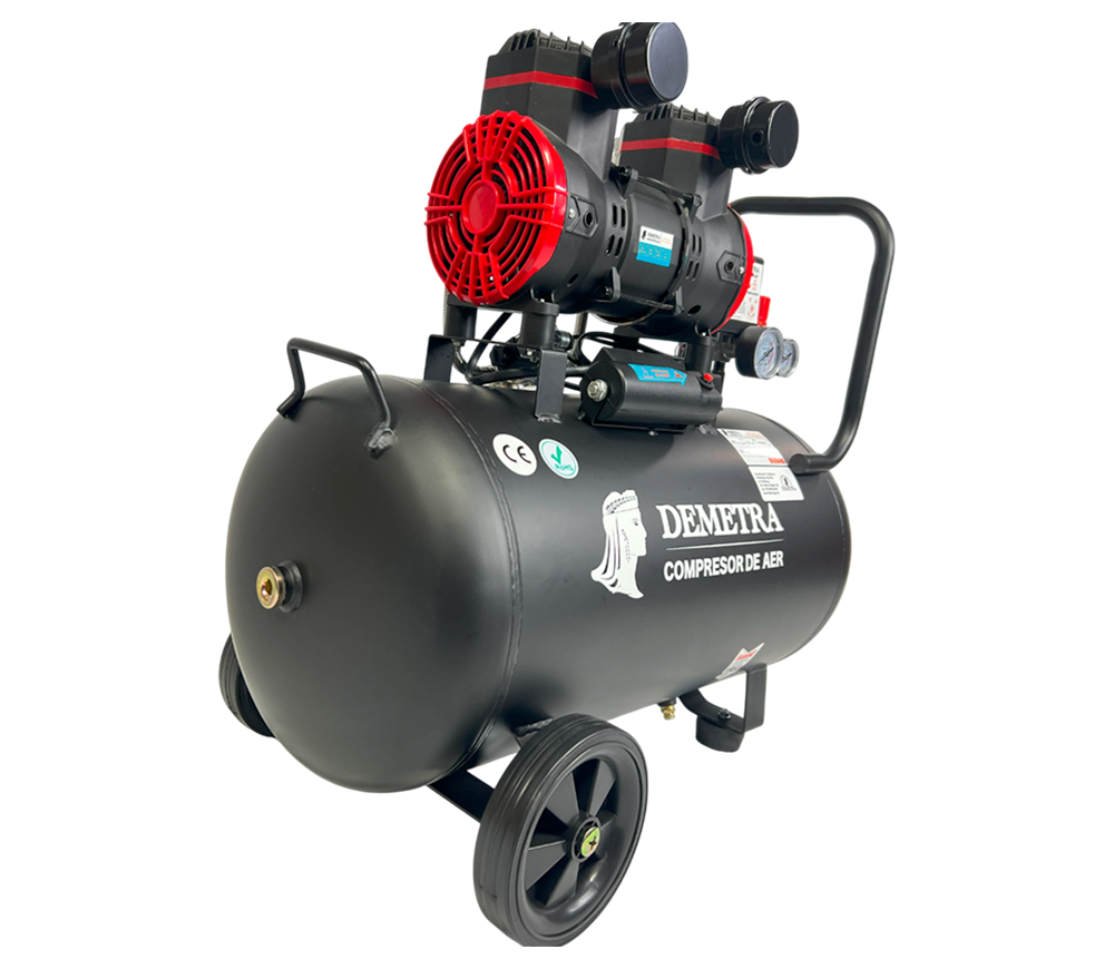 Компрессор безмасляный Demetra DN1500-50 250л/мин 50л photo 2