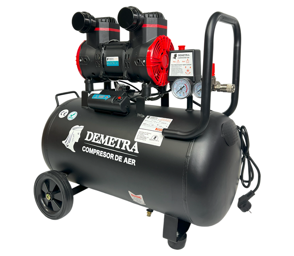 Компрессор безмасляный Demetra DN1500-50 250л/мин 50л photo