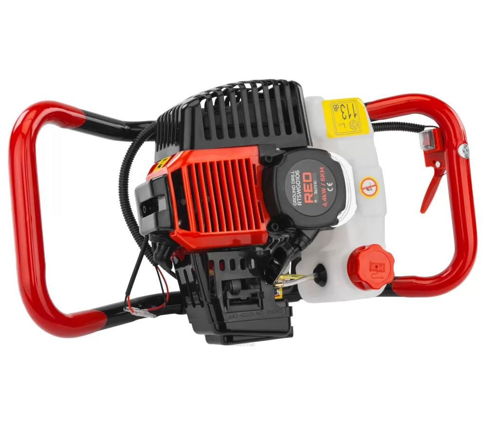 Мотобур бензиновый RED Technic RTSWG0106 100/150/200мм 52см3 photo 7