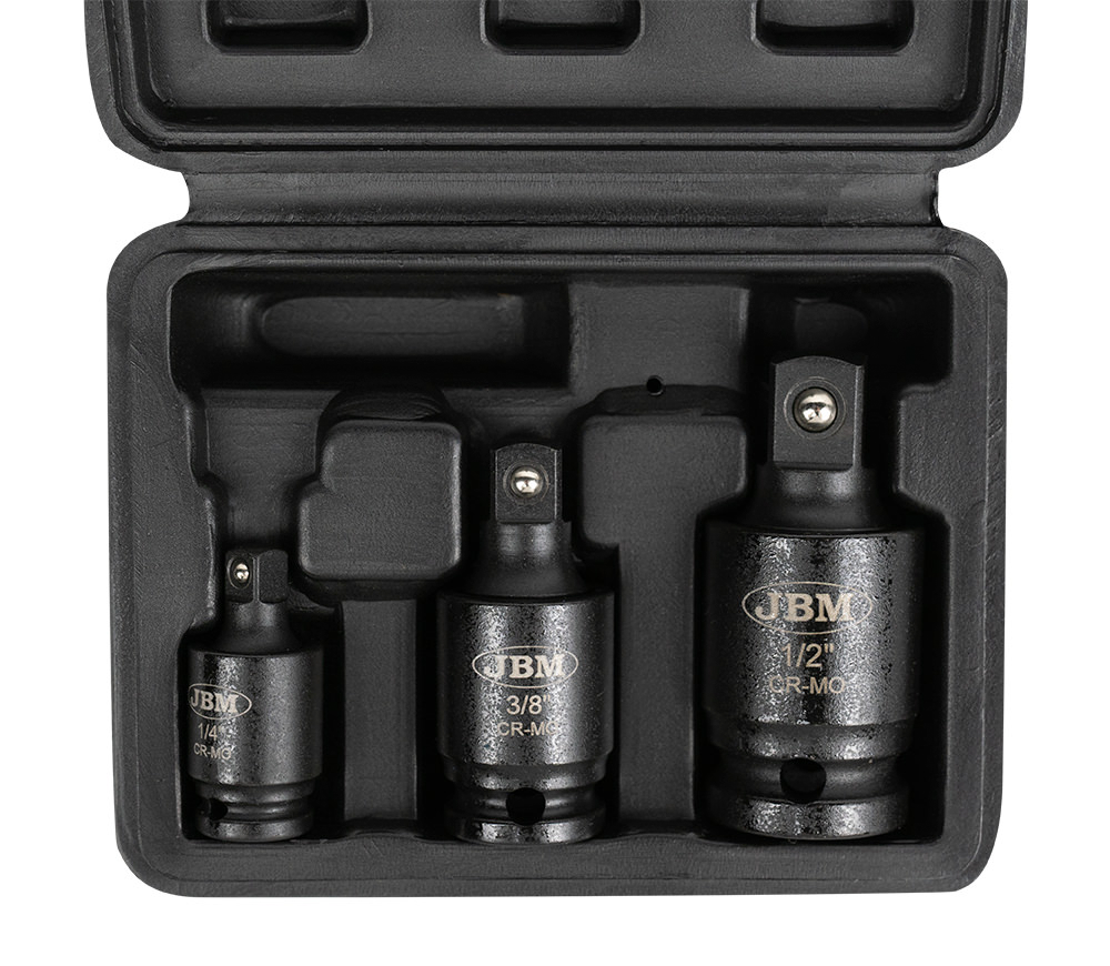 Set de 3 capete de impact pivotante JBM-53043 1/2-1/4-3/8" photo 1