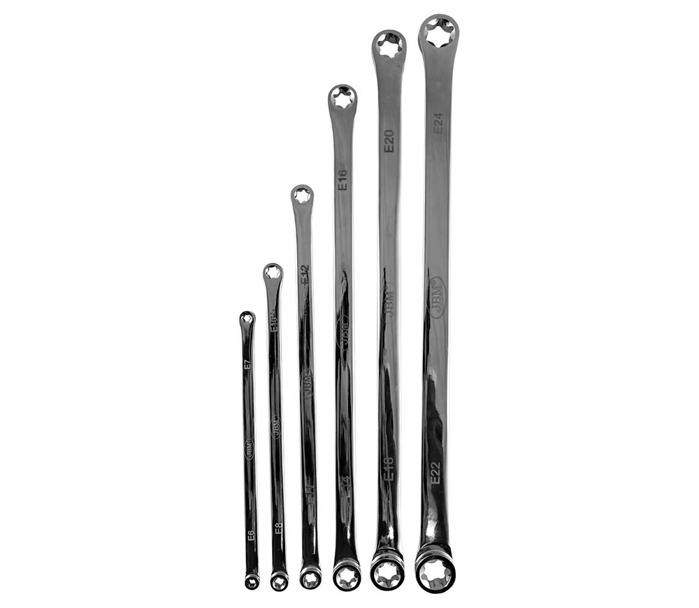 Набор 6 накидных ключей двусторонних TORX JBM-52912 E6-E24мм photo 0