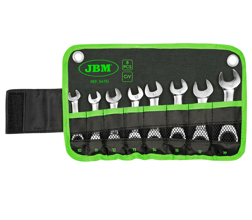 Set de 8 chei combinate cu clichet JBM-54110 10-19mm photo
