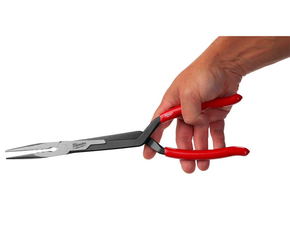 Clești cu falci drepte alungite 2buc MILWAUKEE LONG REACH PLIERS 332mm photo 2