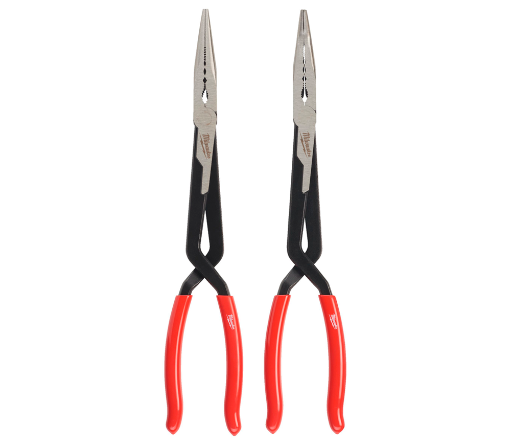 Clești cu falci drepte alungite 2buc MILWAUKEE LONG REACH PLIERS 332mm photo