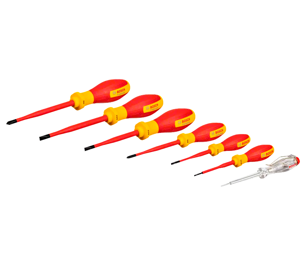 Set de șurubelnițe de electrician 7 buc BOSCH B1600A02NF7 photo