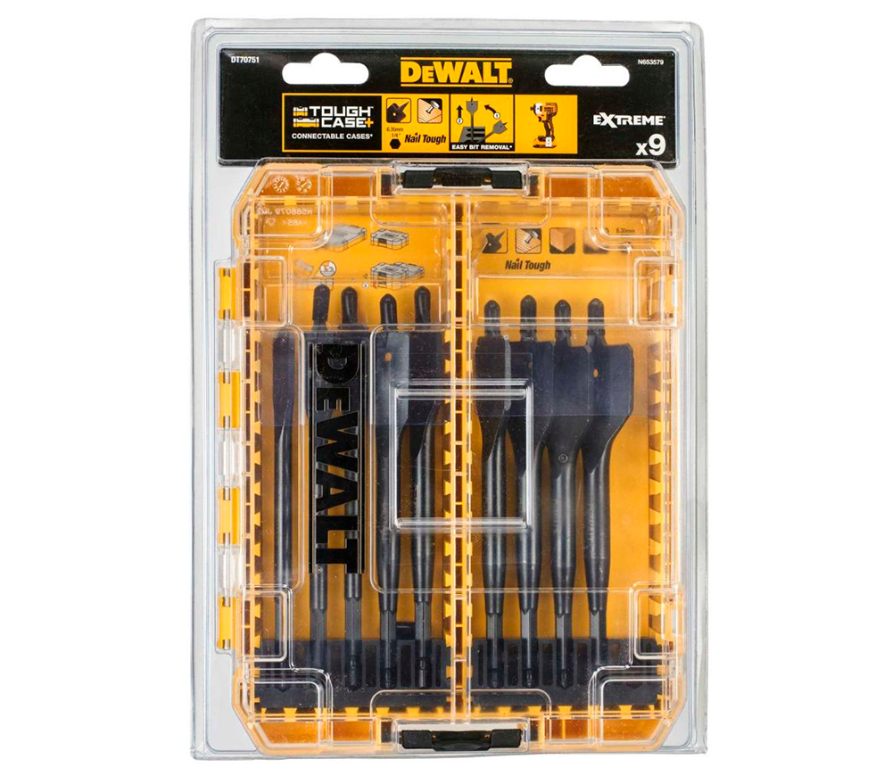 Набор перьевых сверл DEWALT DT70751-QZ 12-32мм HSS photo