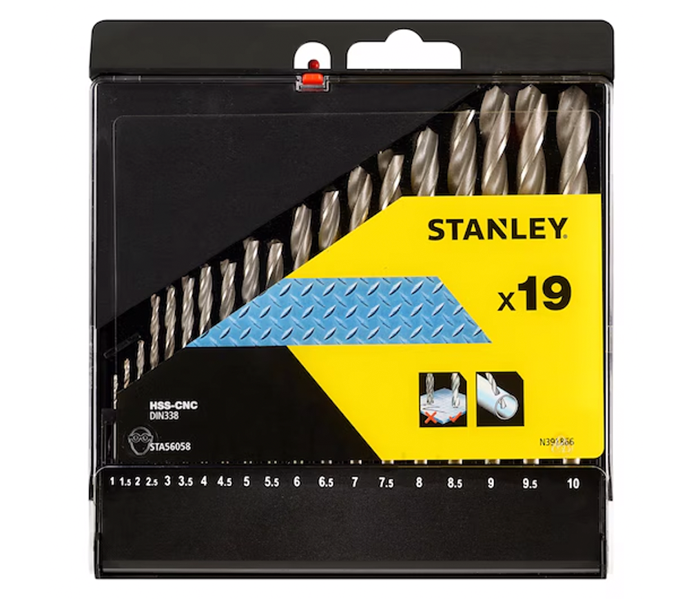 Set burghiuri pe metal STANLEY STA56058 1-9mm HSS-CNC photo