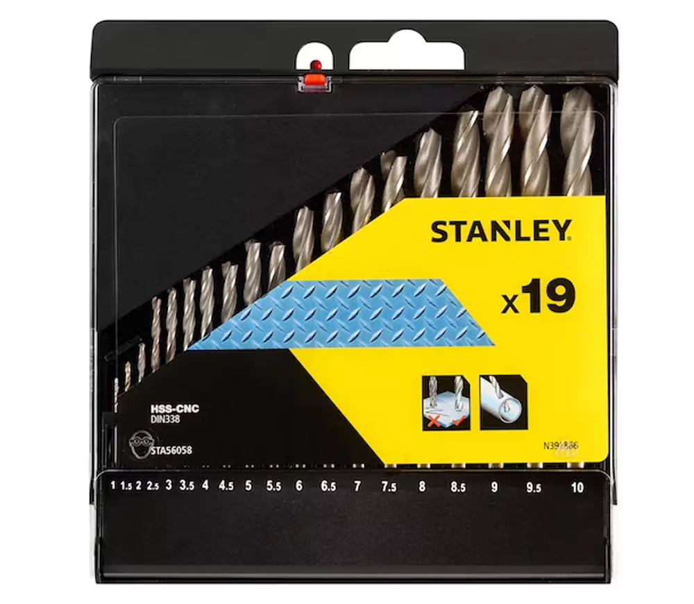 Набор сверл по металлу STANLEY STA56058 1-9мм HSS-CNC photo